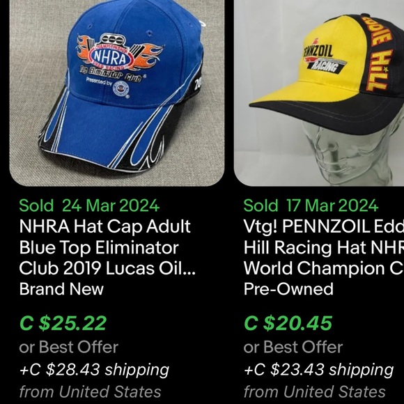 NHRA Top Eliminator Club Hat / Valcro / 2008 - Picture 8 of 8